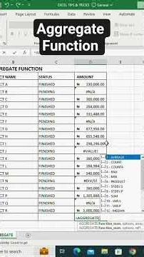 How to Sum in Excel While Ignoring Errors Using AGGREGATE #aggregatefunction #exceltips