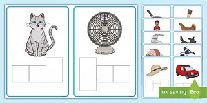 CVC Words Letter Shape Boxes