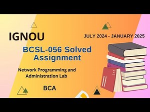 BCSL-056 Solved Assignment July-24/Jan-25 || BCA (5th Sem)|| IGNOU Assignment Solutions (2024-25)