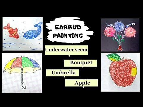 Earbud Painting for Children | Easy Earbud Painting