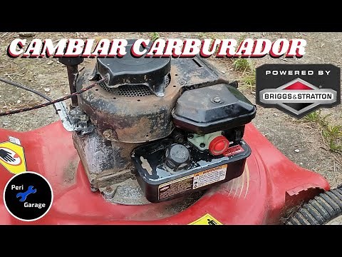 COMO CAMBIAR CARBURADOR CORTACESPED Briggs & Stratton