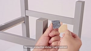 Amazon Basics Wooden Bar Stool with Backrest 24", Grey, 1 Unit