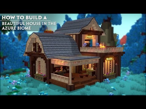 How to Build a Beautiful House in the Azure Biome | Hytale Tutorial