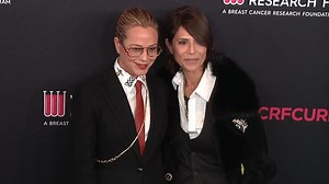 Maria Bello and fiancée Dominique Crenn are loved up at gala