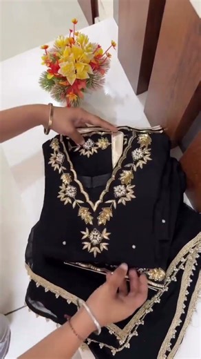 Black suit #Hand work #fashion # #Dm#order#customise any colour any work boutique style 👍👌👍🥰🥰