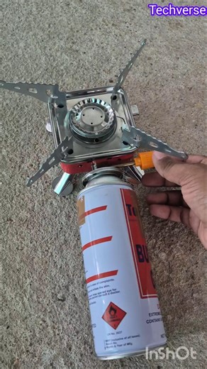 DIY Camping Stove Test🔥 Portable and Powerful😱 #shorts #diy #project #experiment #diyprojects