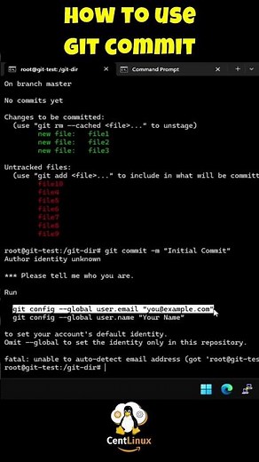 How to use git Commit