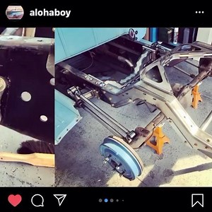 @alohaboy installing a rear Dropmember on his ‘55 F100. #5356ford #pbfab #porterbuilt #f100 #reece #level3airbag | Porterbuilt Fabrication