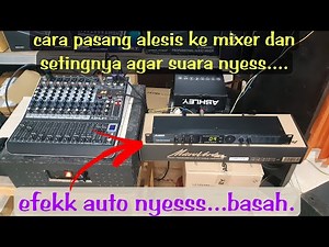 How to install Alesis on a mixer and set it up for a smooth sound