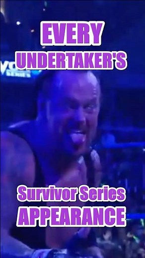 Every Undertaker's Survivor Series Appearance #Undertaker #survivorseries #WWE