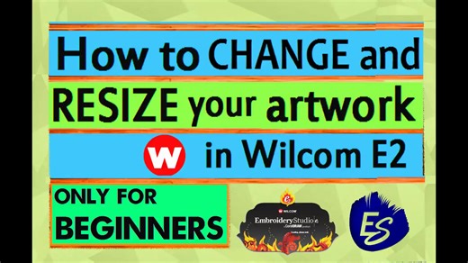 How to ReSize image in Wilcom Software | Learn Wilcom with Naqqash