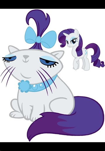 Rarity’s pet with the main 6 color palette🎨🦄🐈#mlpdrawing #rarity #fyp #procreate