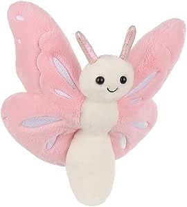 Apricot Lamb Pink Butterfly Plush Stuffed Animals for Kids, Soft Cute Plush Toys for Baby Girl and Boy, Fluffy Pink Butterfly Pink