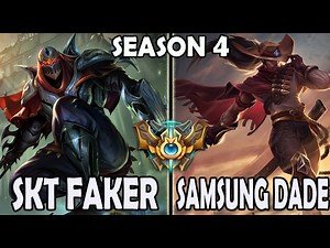 SKT T1 Faker Zed vs Samsung Dade Yasuo Mid Challenger Korea