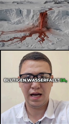 Antarctica's Blood Waterfall! 🩸❄️ #shorts