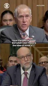 Sen. Tillis shouts at OMB Director Vought over DOGE cuts to federal workforce #shorts