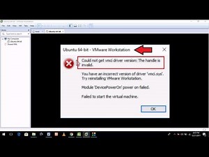 How To Fix Vmware Workstation Error Couldn’t Get Vmci Driver Version When Opening Ubuntu in Windows
