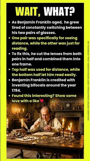 How Benjamin Franklin Invented Bifocals