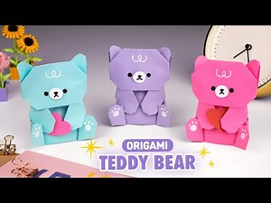 Origami Paper Teddy Bear | How to Make Paper Cute Bear