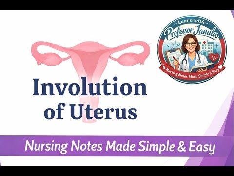 Involution of Uterus | Postpartum Changes Explained Simply | Nursing Notes Made Simple & Easy
