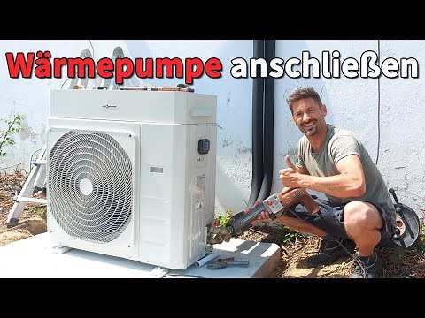 Connecting a heat pump yourself - underfloor heating - storage tank - hot water storage tank