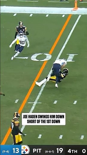 GREATEST GAME WINNING TACKLES: Joe Haden swings the Titans 1-Yard Short