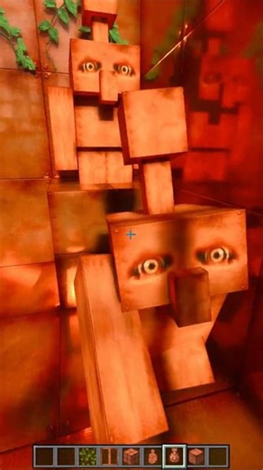 Copper golem in Minecraft BEDROCK with RTX ON - Realistic RTX texture pack by RealSource