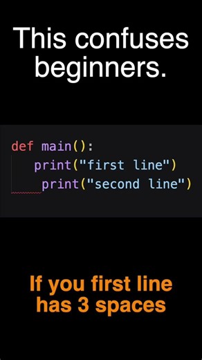 The Python Indentation Mistake Beginners Always Make #coding