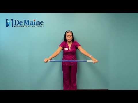 SHOULDER EXERCISE WITH BROOM STICK (English)