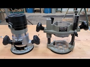 How to use a router with a base and manual lift for work