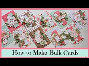 DIY Card Making Tutorial ~ Bulk Set of 10 Cards ~ Carta Bella