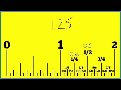 How to Find 1.25 Inches on a Ruler or Tape Measure