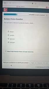 The root azot- in the term azotemia means _.bloodproteinglu... | Filo