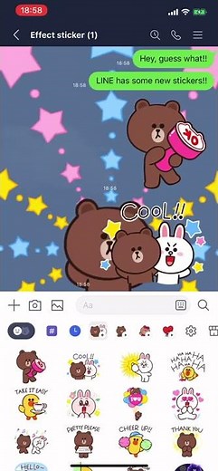 Make your LINE chats more vibrant and exciting with Effect Stickers
