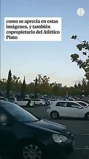Images of former Rayo player Piti scratching the car of Atlético Pinto's president #Rayo