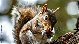 Adorable Squirrel Eating Nut: Top 10 HD Wildlife Footage Clips