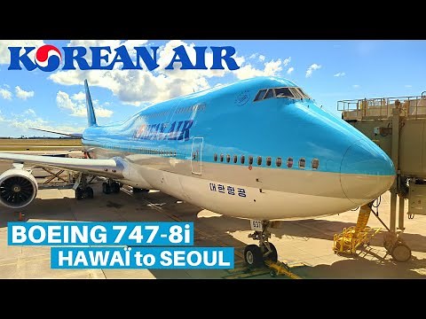KOREAN AIR BOEING 747-8i (Economy) | Honolulu - Seoul | Flight Review
