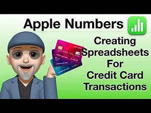 Using Apple Numbers for Credit Card Transactions