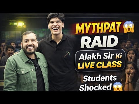 Alakh Sir Ki Live Class Me Aaya Mythpat 😲 | Full Fun & Motivation 🔥