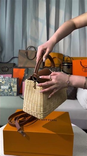 Louis Vuitton Capucines BB Rattan Bag | Details & Quality Close-Up