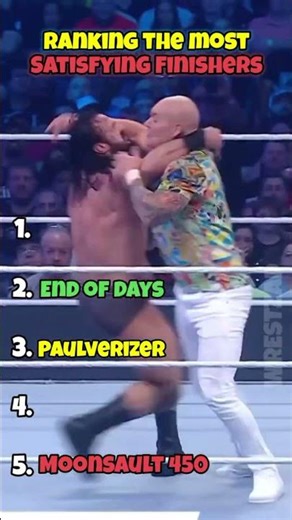 Ranking the most satisfaying finishers #shorts #wwe