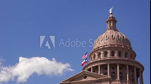 Dome of the Texas State Capitol building in downtown Austin, Texas
