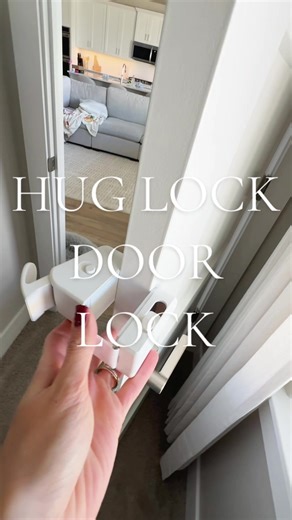 The only door lock we have that hasn’t ruined our doors, has a two way unlock system and keeps little wandering hands safe!! #doorlock #momhack #locks