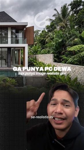 Gravis EDU on Instagram: "Laptop kentang minggir! saatnya AI beraksi! 🔥 Lihat deh hasil render villa ini. Realistis banget kan? Ini aku buat nggak pakai PC spek dewa, lho. Rahasianya ada di ComfyUI Cloud pakai model Nano banana pro. Workflow-nya simpel, nggak bikin ribet, tapi hasilnya bisa detail banget kayak gini. Solusi banget buat yang pengen hasil pro tapi terkendala hardware. Penasaran gimana cara pakainya? Klik link di bio, gue spill caranya di kelas! 👆 @comfyui Design by @shl.asia_"