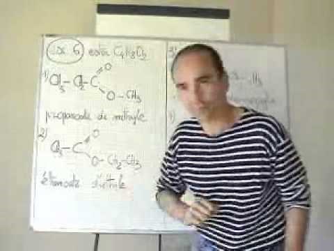 cours TS / chimie / nomenclature: tous les esters de formule brute C4H8O2