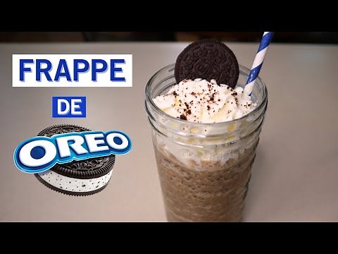 COMO HACER UN FRAPPE DE OREO ☕💙 Receta Facil y Rapida
