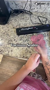 🛍️✨ Keep food fresh and flavorful with the Saker Vacuum Sealer! 🌽🥩 | Sakerplus