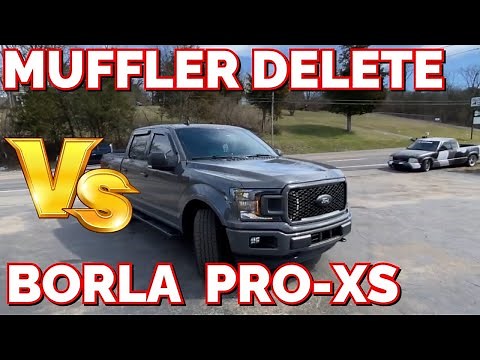 Ford F-150 3.5L ECOBOOST Twin Turbo V6: MUFFLER DELETE Vs BORLA PRO XS!