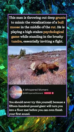 NEVER MIMIC A WILD BULL MOOSE
