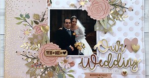 Our Wedding Layout with Heat Embossing Process Video